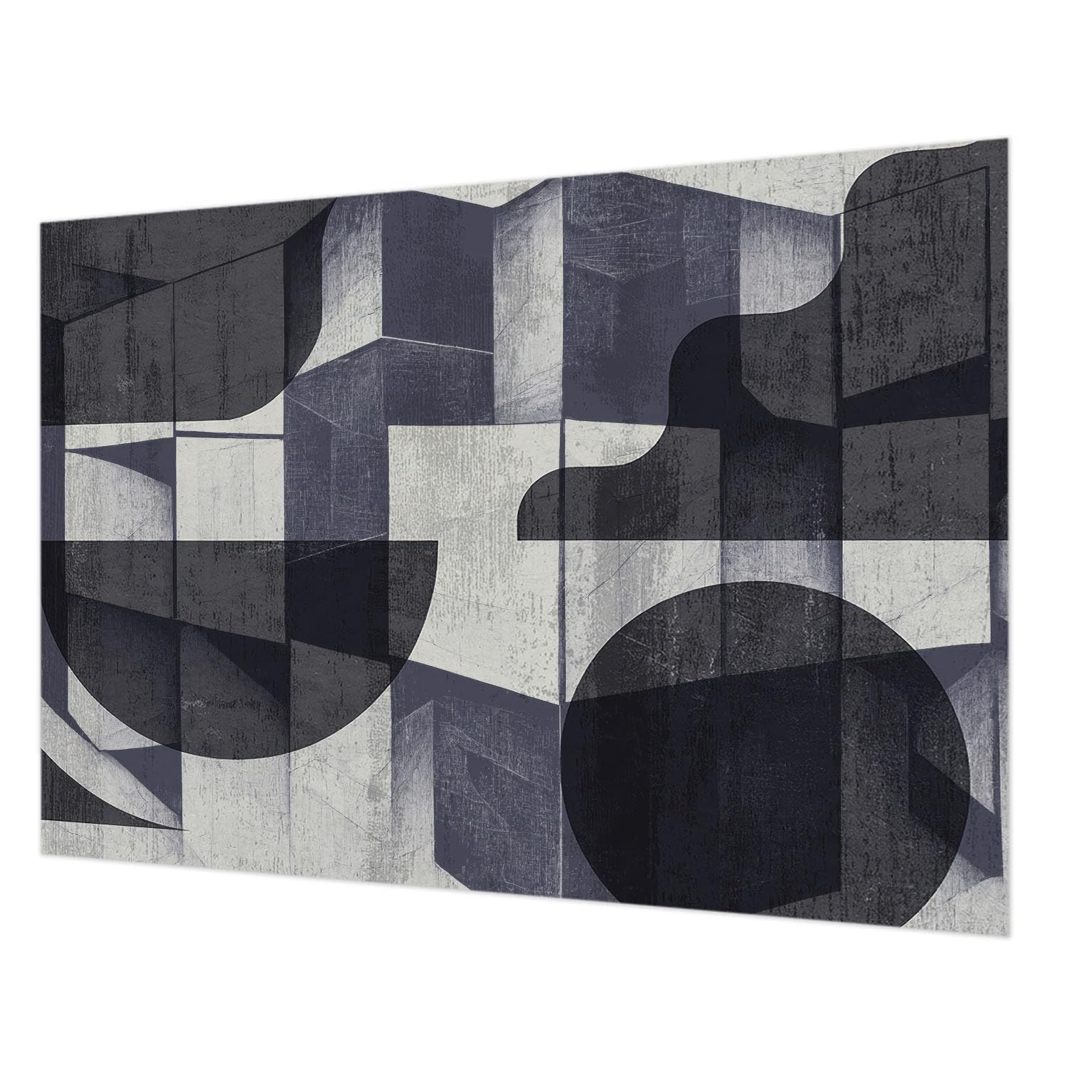Revêtement mural intissé 312x219 cm géométrique avec colle incluse Tulup