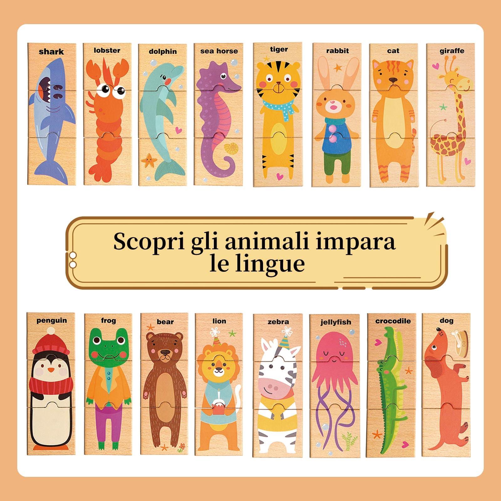 Giocattolo Montessori 2 3 4 5, Giochi Bambini 2 Anni, Regalo Bambina 3 Anni, Giocattolo di Motricità, Motricità Fine, Coordinazione Mano-Occhio, Regalo 2-5 Bambini Ragazzi Ragazze