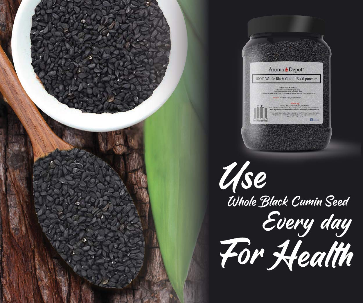 Black Cumin Seed 2lb Raw WHOLE (Nigella sativa) 100% Pure Whole Premium Non-GMO NON-Irradiated & Gluten Free I Healthy Spice I Egyptian Black Seeds (Black caraway)