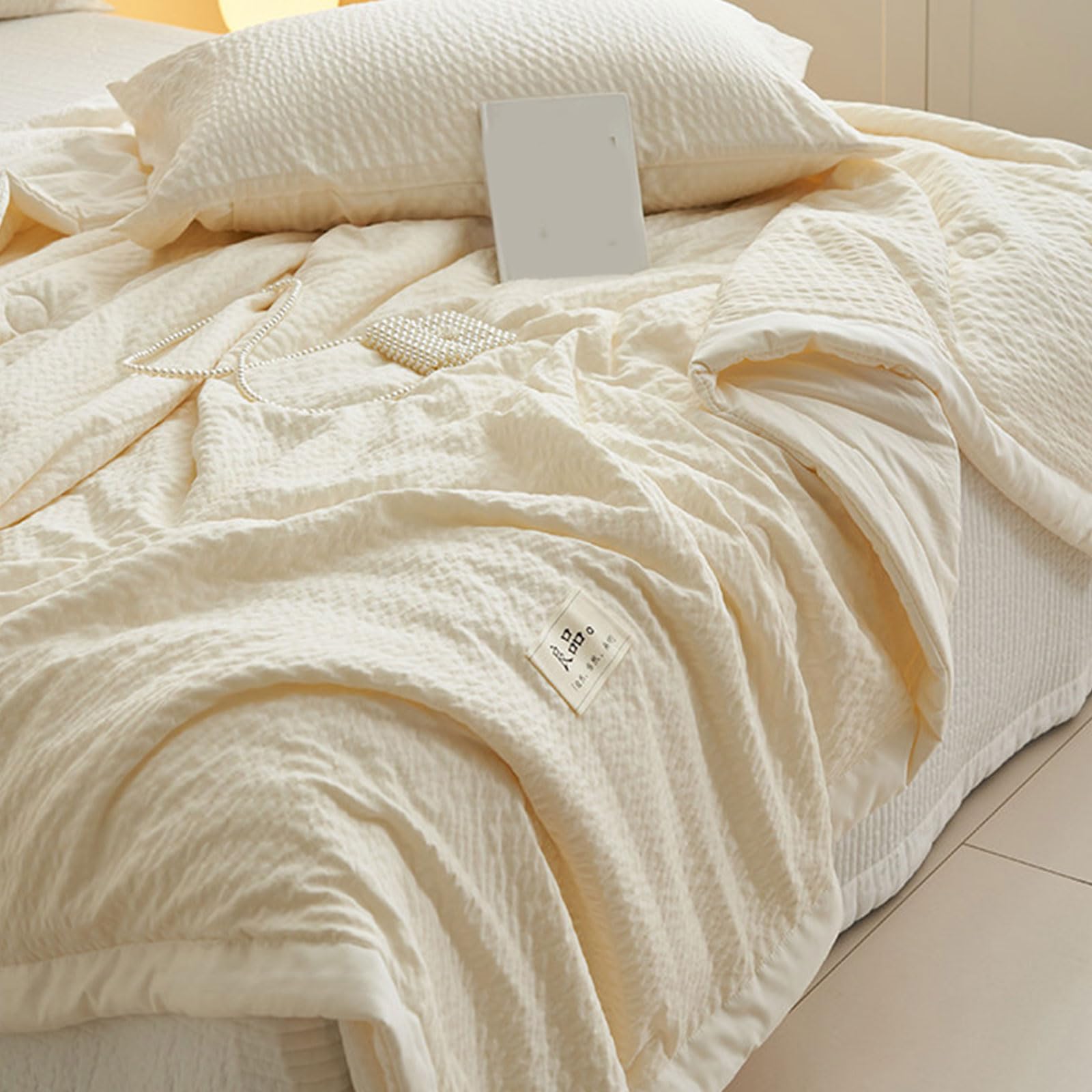 Coperta di raffreddamento leggera della garza della bolla morbida traspirante per la trapunta di raffreddamento della camera da letto AC