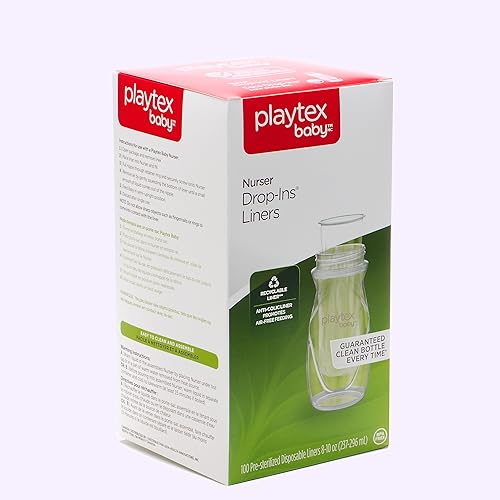 Miniatura 8 de Playtex Baby Nurser - Forros para botellas desechables preesterilizados, más cerca de la lactancia, 8 onzas, 100 unidades