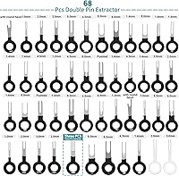 Vista 5 de Kit de herramientas de extracción de terminales, kit extractor de terminales de 140 piezas para automóvil, conector de cable, juego de herramientas