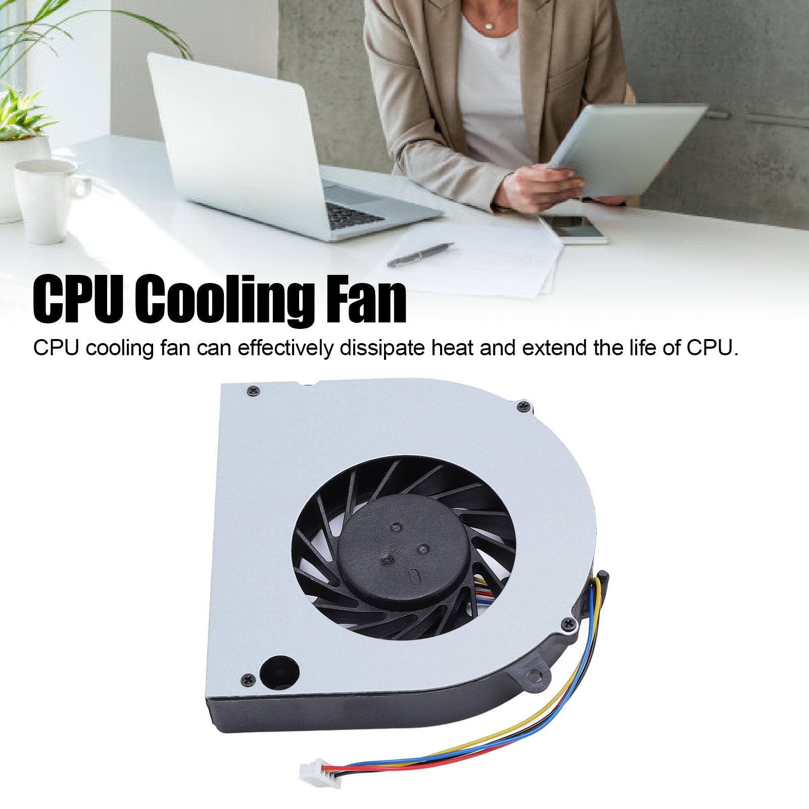GOWENIC Laptop Cooler CPU per IdeaPad G460, G470, Z460, Z465, Z560, Z565, Ventola di Raffreddamento Sostitutivo con Lega di Alluminio, Facile Progettazione di Installazione