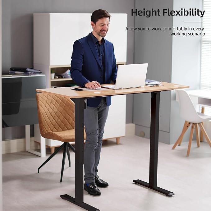 Escritorio Ajustable Electrico Standing Desk Base 100x60cm N miniatura 6