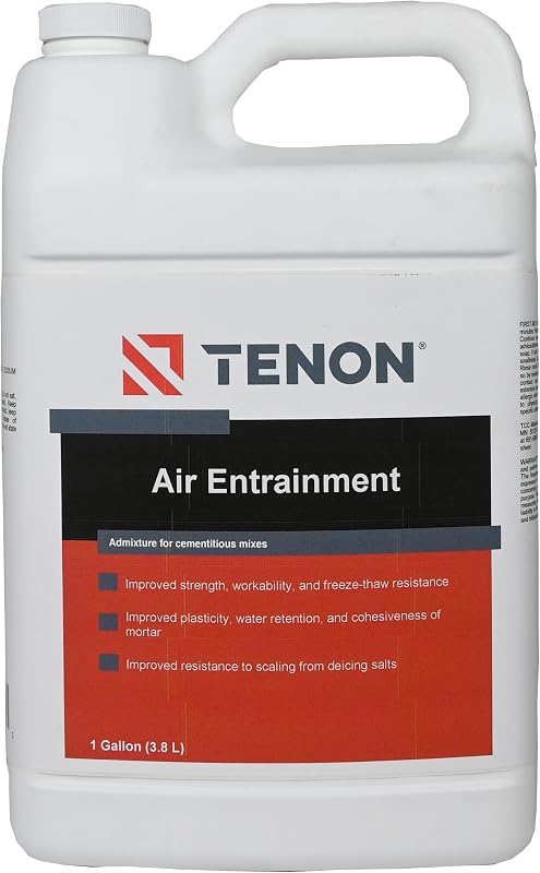 Tenon Air Entrainment, 1 Gallon | Air Entraining Admixture, Concrete Air Entrainment for Concrete, Liquid, Air Entraining Agent, Add to Mix