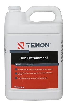 Tenon Air Entrainment - Concrete Additive, Admixture for Concrete Reinforcement, Air-Entraining Agent, Prevents Cracking in Cold Weather 1 Gallon