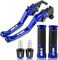 Vista 1 de Brake Levers Motorcycle Accessories CNC Brake Clutch Lever Handlebar Handle Hand Grips Ends for Yamaha XT660 2004-2017 2016 2015 2014 2013 2012 2011