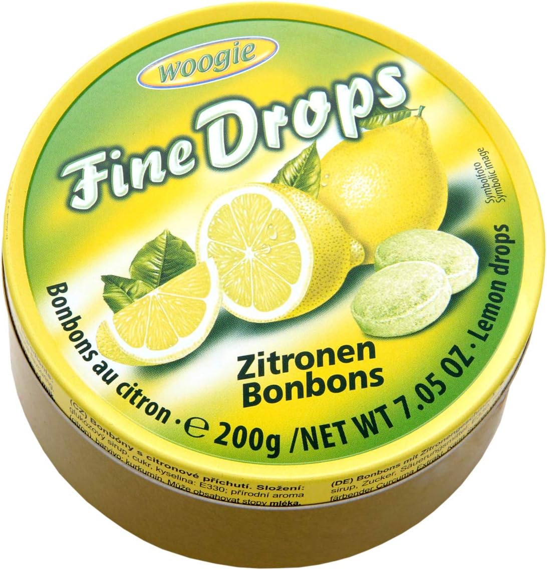 WOOGIE Fine Drops Lemon Candies 200g