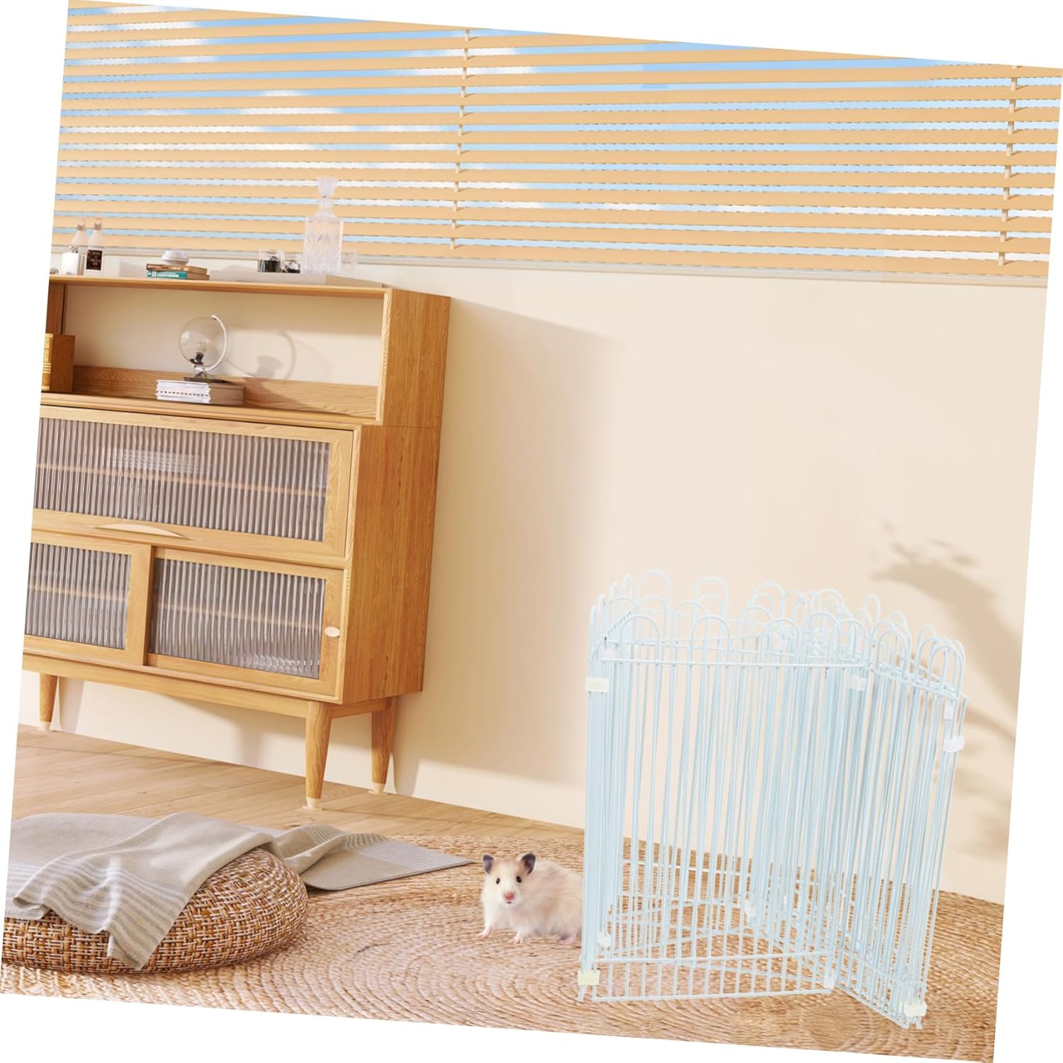 SUPVOX 1set Small Animal Playpen for Hamsters Guinea Pigs and Chinchillas Fence Panels for Indoor and Outdoor Use Safe and Spacious Training Area