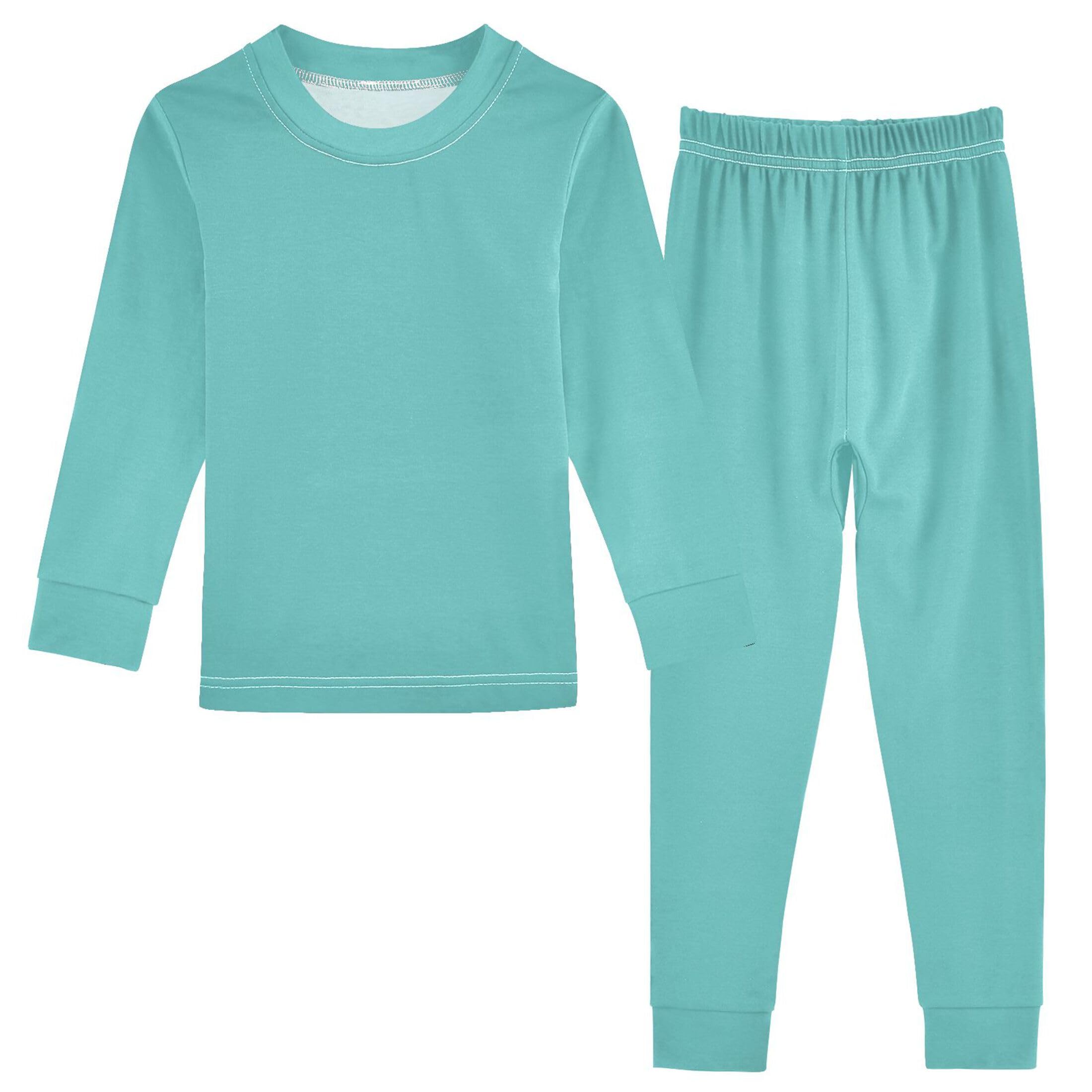 Mint Green Long Sleeve Pajamas Set Sleepwear Jammies 2pcs Set Pjs Mint Green 02