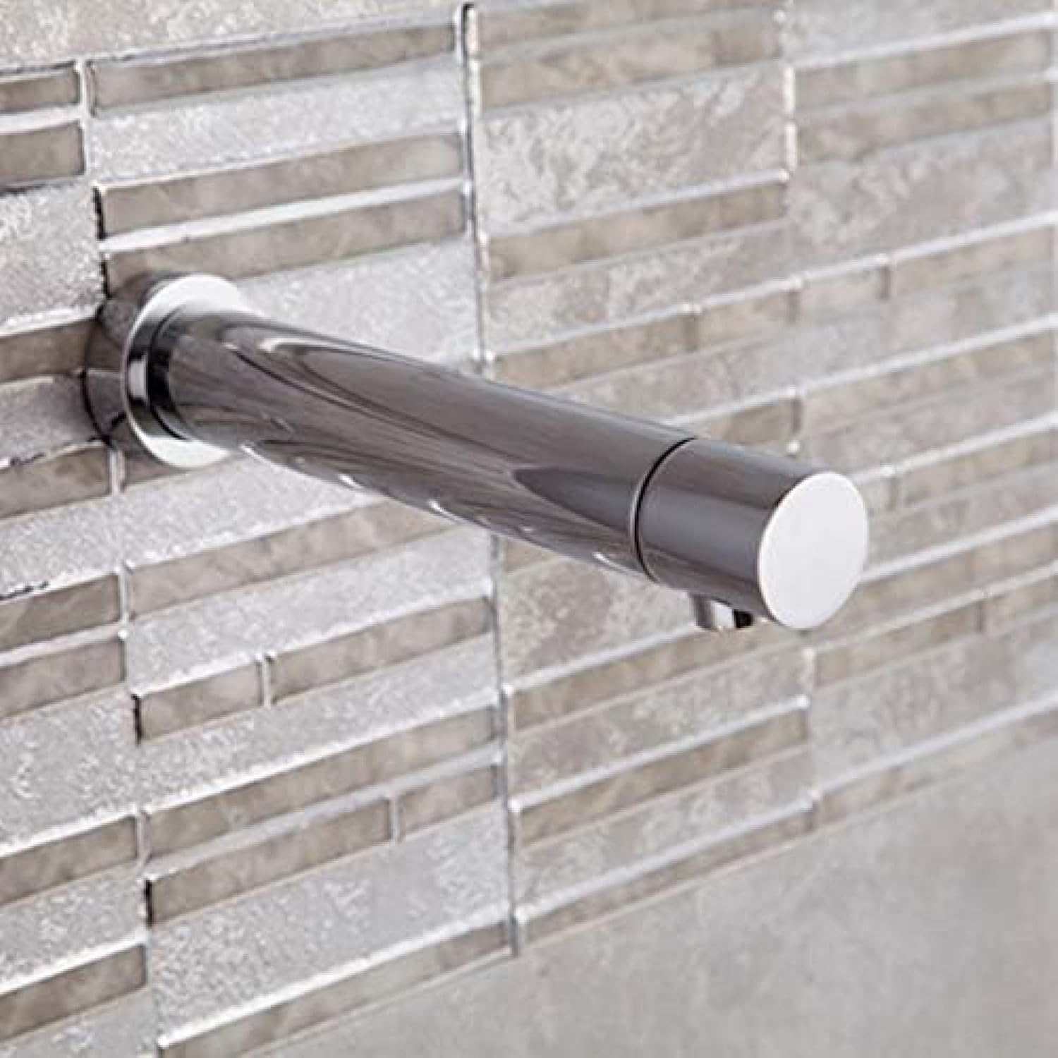 Grifo de lavabo sensor infrarrojo de pared automático de agua fría y caliente con accesorios