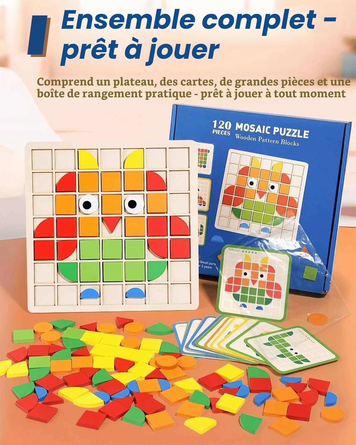 Activités de Démence pour Personnes âgées, Puzzles en Bois pour Adultes, Jeux de Mémoire pour Personnes âgées Atteintes de Démence, Produits Alzheimer pour Personnes âgées, Puzzle de Thérapie (A)