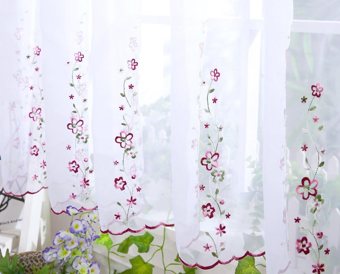 Ians Emporium White Voile Cafe Net Kitchen Curtain Sold By Mtr FREE Overlocking D5 Isabella