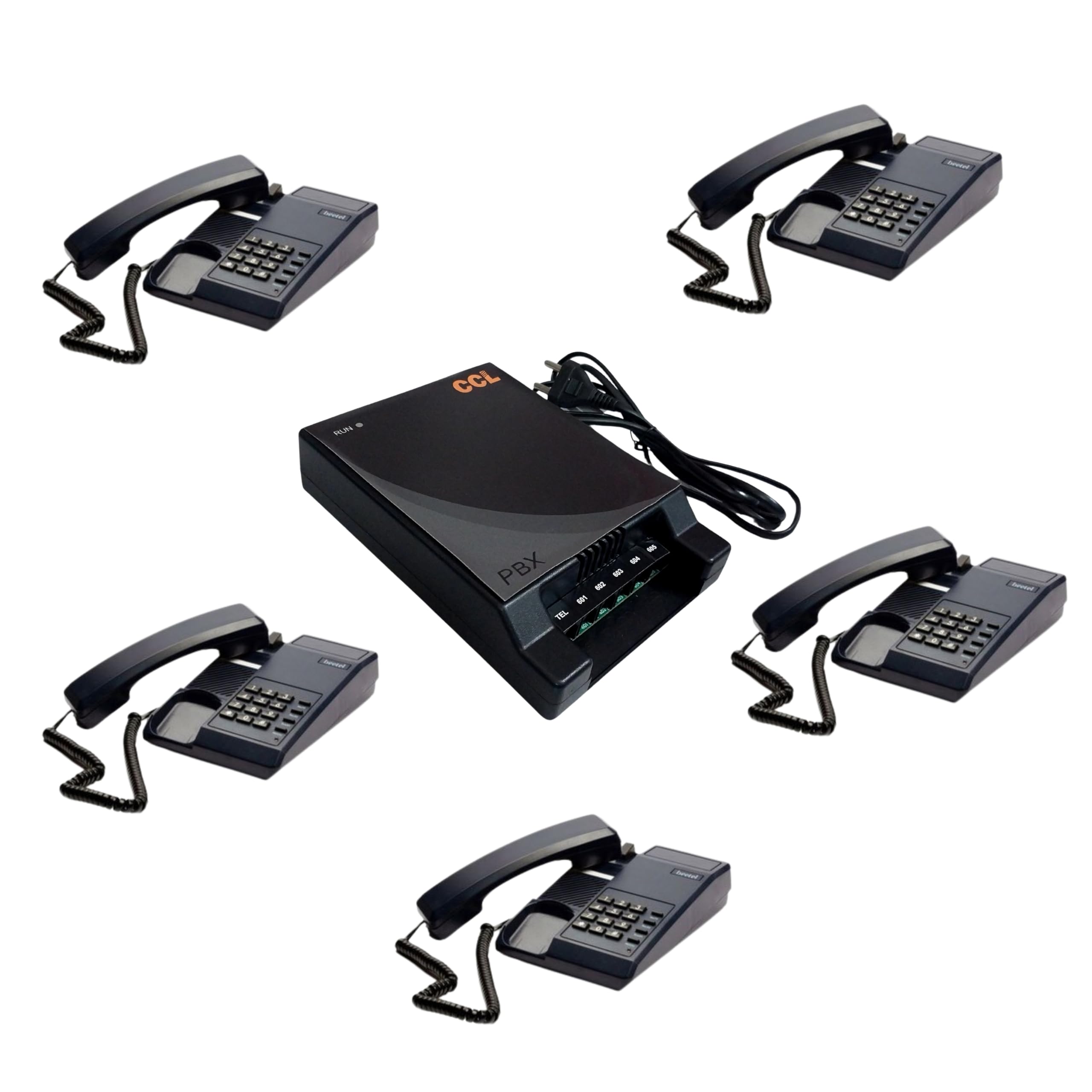 NAVKAR SYSTEMS Combo-CN80 CCL 105 EPABX Intercom with Set of 5 Beetles of C11-picture-25