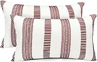 Vista 45 de Juego de 2 fundas de almohada decorativas de 18 x 18 pulgadas, fundas de almohada decorativas para sofá, sala de estar, exterior, funda de almohada