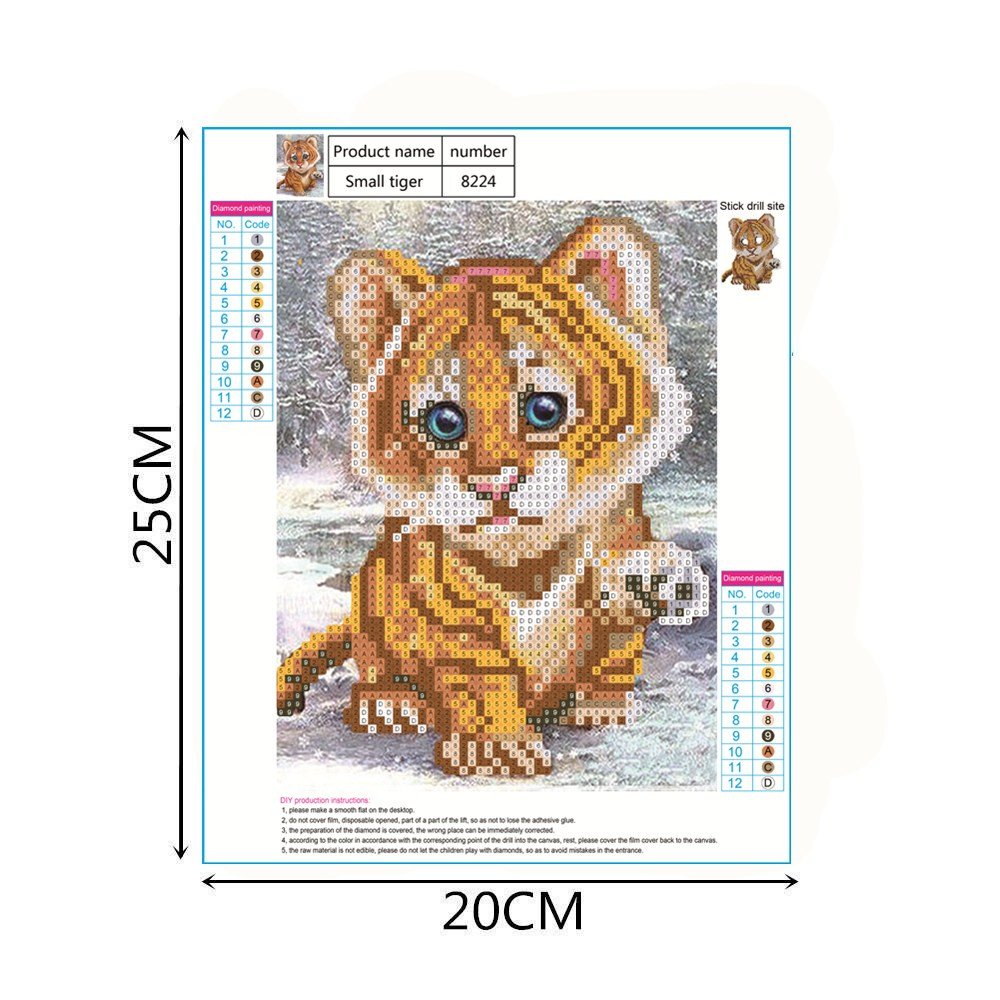 Zestaw do malowania diamentowego 5D, obraz diamentowy z narzędziami, obraz diamentowy "zrób to sam" dla dorosłych, do dekoracji ściany w domu (25 x 25 cm)