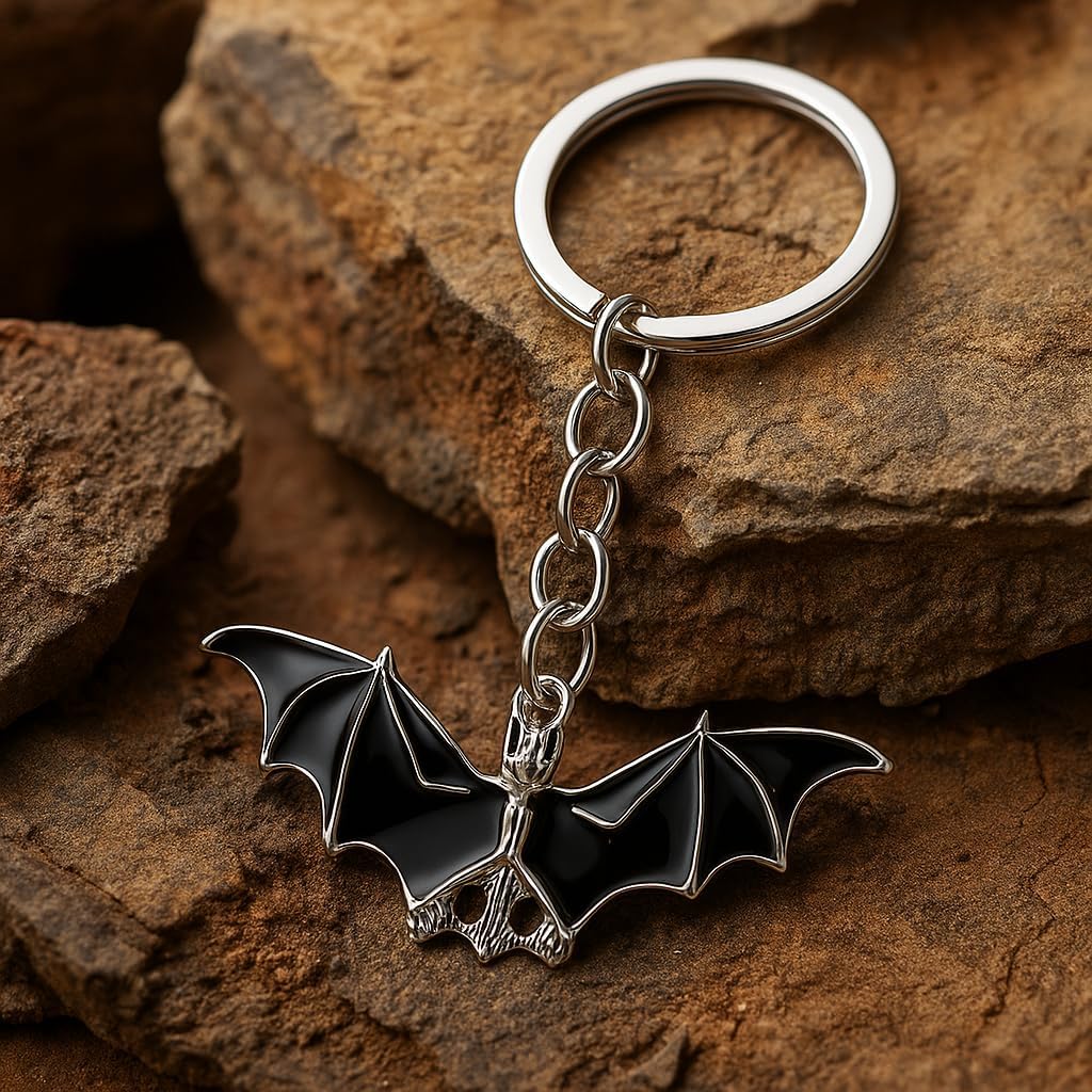 Bat Keychain,Bag Charm for Women Car keys for Mens, Cool Key Chains Gift for Womens Mens Boys Girls Friends - Image 2