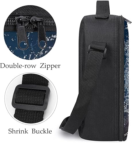 Miniatura 3 de Lonchera térmica para niñas y niños, a prueba de fugas, con correa ajustable para el hombro y bolsillo lateral, bolsa de mano reutilizable para