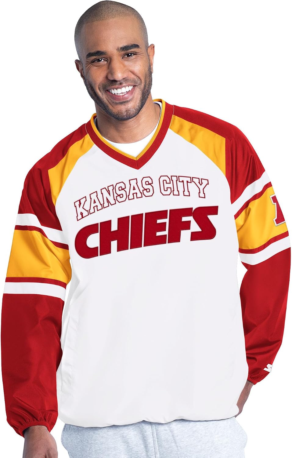 STARTER Men's NFL Infield Play Raglan Pullover Jacket