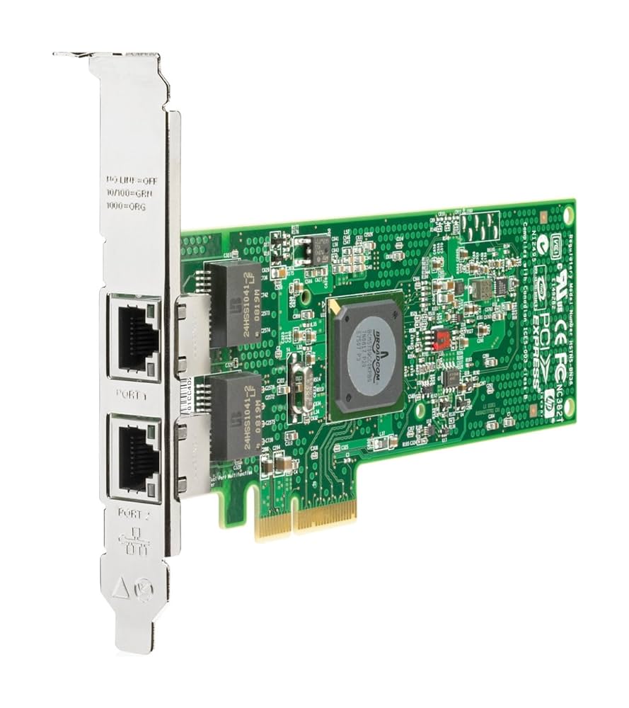 HP(旧コンパック) NC360T デュアルポート PCI Express Gigabitサーバ アダプタ 412648-B21 [並行輸入品] HP 412648-B21 - HP NC360T 2-Port Gigabit Server Adapter by HP