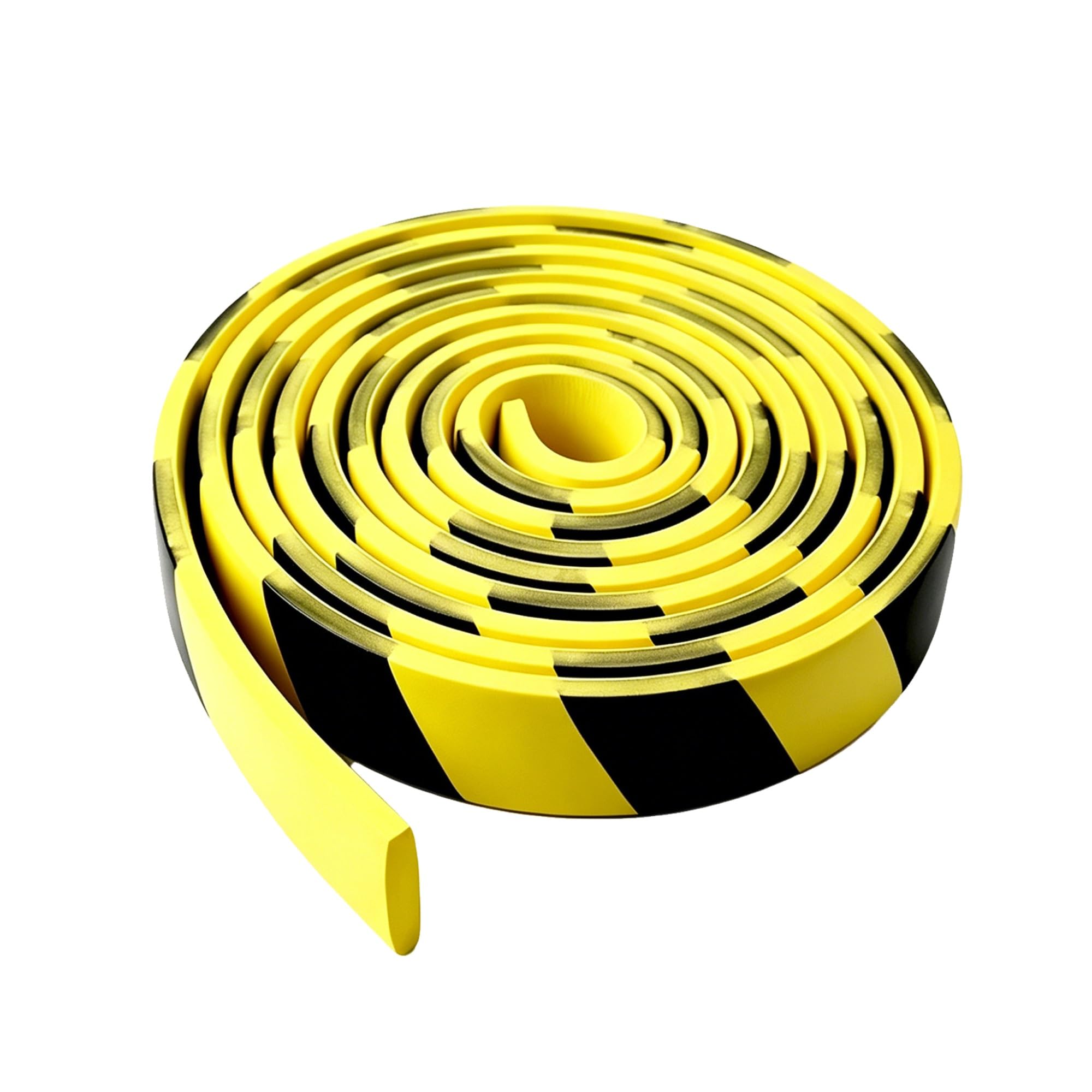 High Visibility Garage Wall Protector, 197IN Yellow Black Foam Bumper, Self-Adhesive Corner Guards for Parking Columns & Garage Safety