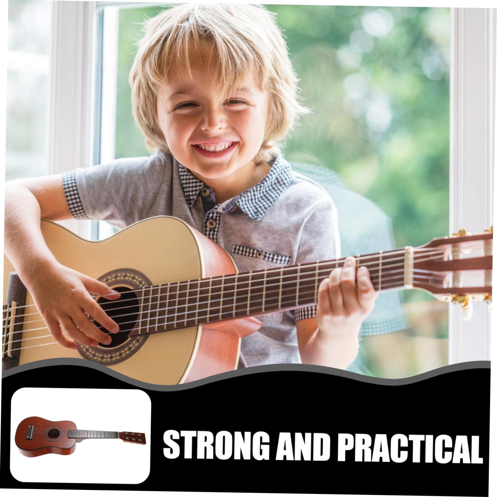 23 Juguete de Madera de Pulgadas Guitarra para Niños Principiantes