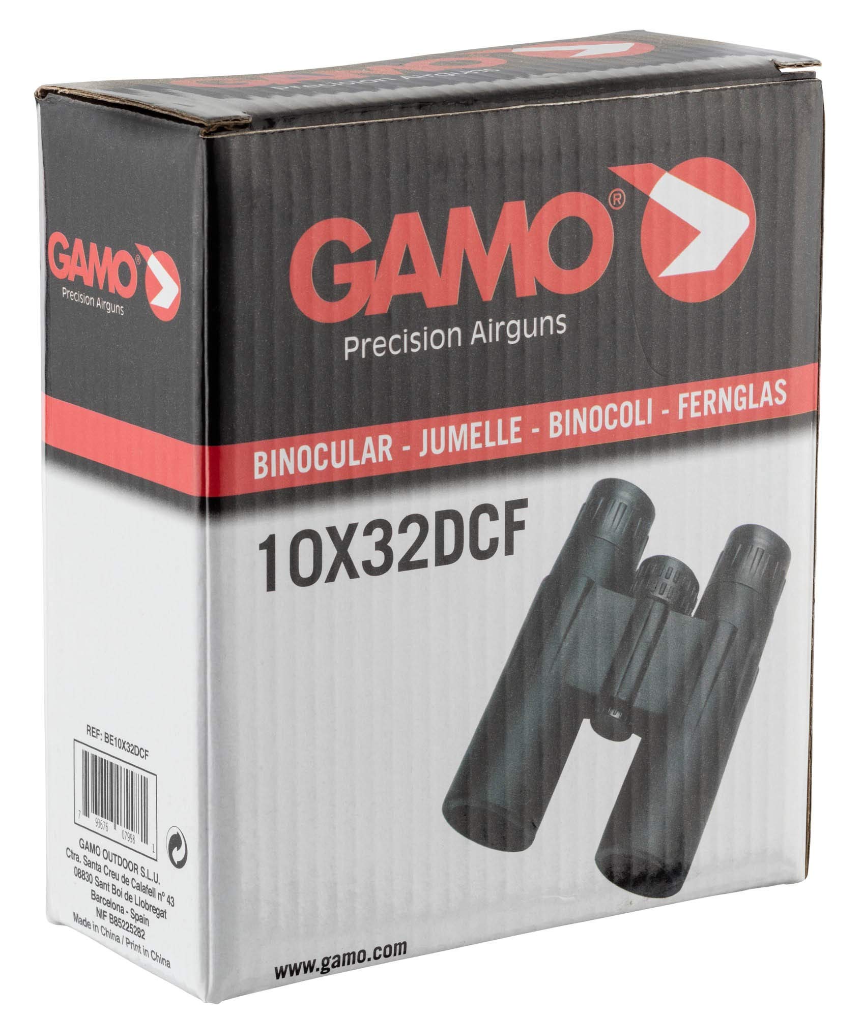 Gamo BE10X32DCF Binocular, Hombre, Negro, Talla Única