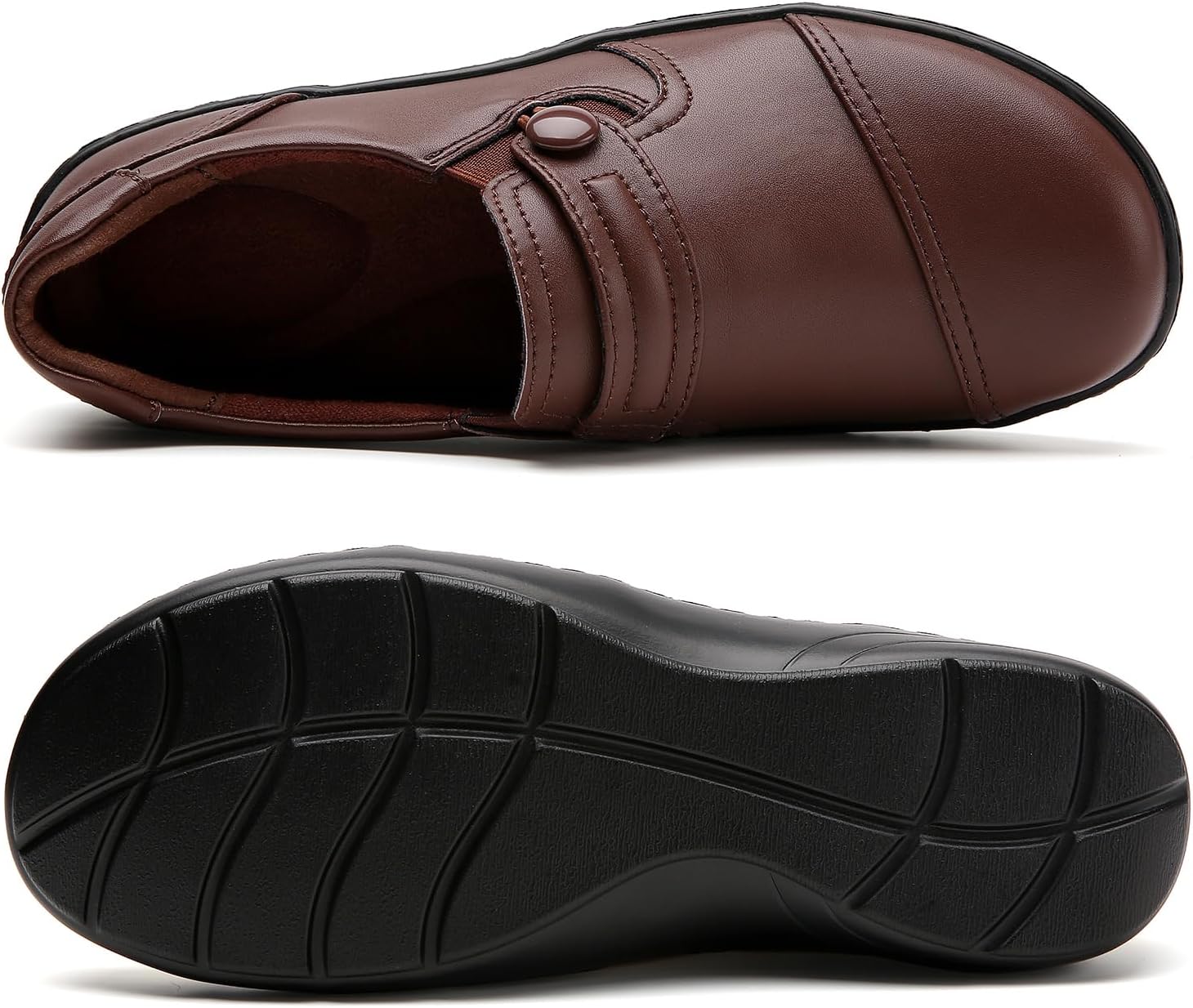 QAE Loafers for Women Orthopedic Loafers for Women Comfortable Women's Flat Slip-Ons Shoes for Dress Work Business Casual - Image 4