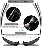 Lunettes de soleil polarisées pour hommes Femmes UV Cadre métallique de protection Ultra Léger Conduite Pêche Courir Extérieur Pilot Lunettes de soleil