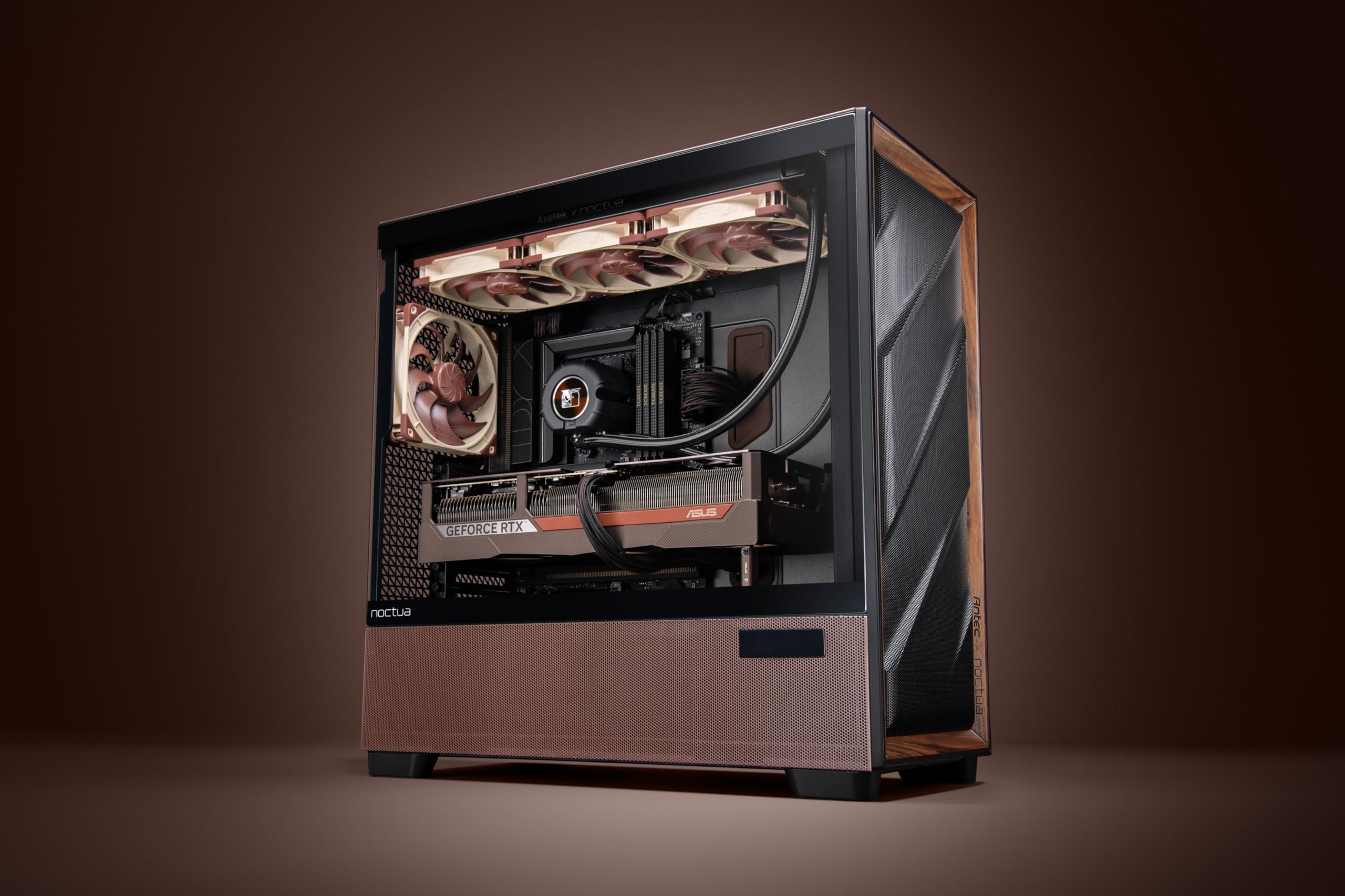 Noctua NL-LC1-42, Sistema De Refrigeración Líquida "Todo En Uno" (AIO) De 420mm para CPU AMD AM5 e Intel LGA1851/LGA1700 (Negro, Marrón, Beige)