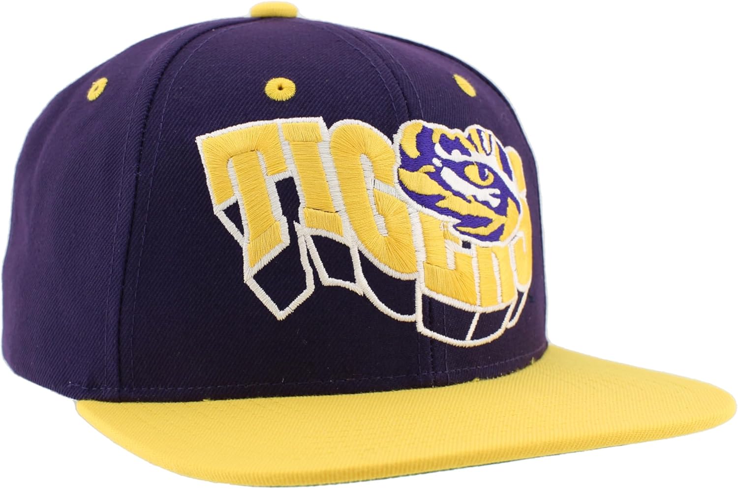 LSU Tigers NCAA Officially Licensed Hat Flat Snapback Z11 Retro Flashback Team Color - Image 5