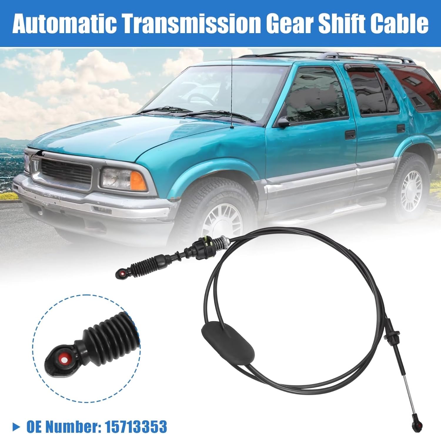 Trans Gear Shift Cable Compatible With GMC For Jimmy 1995 1996 1997 Automatic Transmission Gear Shift Cable Replace Car Accessories 15713353