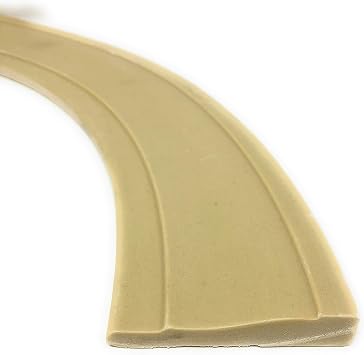 FLEXTRIM #444: Flexible Casing Molding: 11/16 Thick x 3.25 Wide - PRE Curved to fit Half Round Windows 22 to 24 Diameter