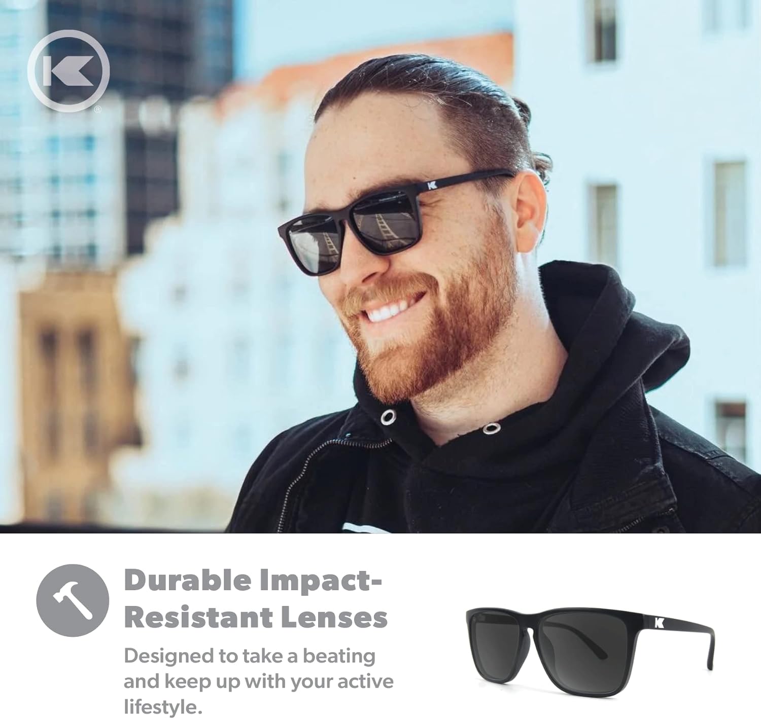 Knockaround Fast Lanes Polarized Lightweight Sunglasses for Men & Women - UV400 Protection - Image 5