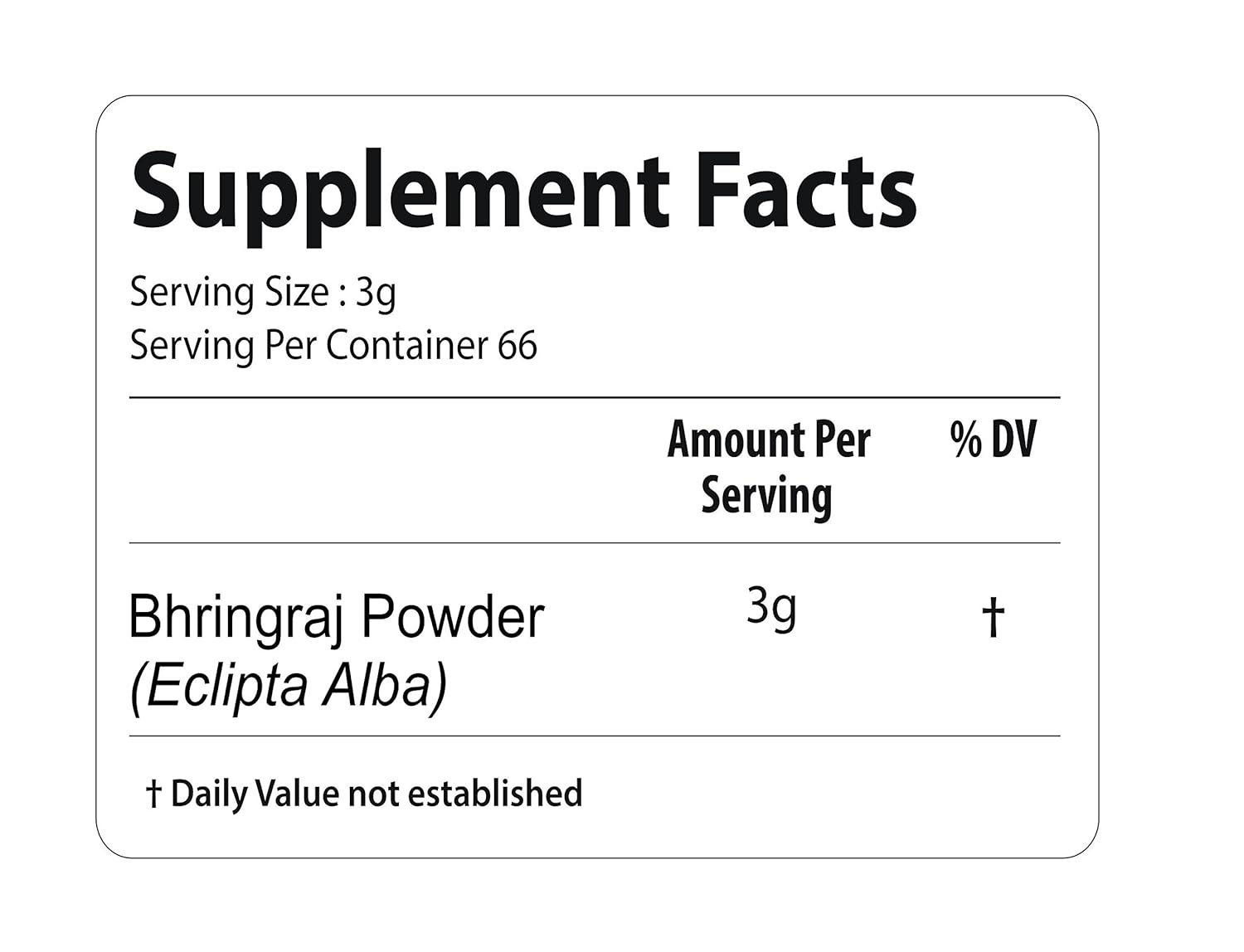 Bixa Botanical Bhringaraj Powder | Eclipta Alba | 200 Grams / 7 OZ | Gluten Free, Steam Treated, Vegan, 100% Pure.