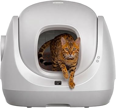 صندوق فضلات القطط ذاتي التنظيف من CATLINK مع التحكم في تطبيق تتبع صحة القطط المتعددة، تصميم أمان مضاد للقرص بـ 8 مستويات، دخول منخفض للغاية مقاس 7.8 بوصة، سهولة الوصول للقطط الكبيرة، إصدار متميز لعام 2026، رمادي