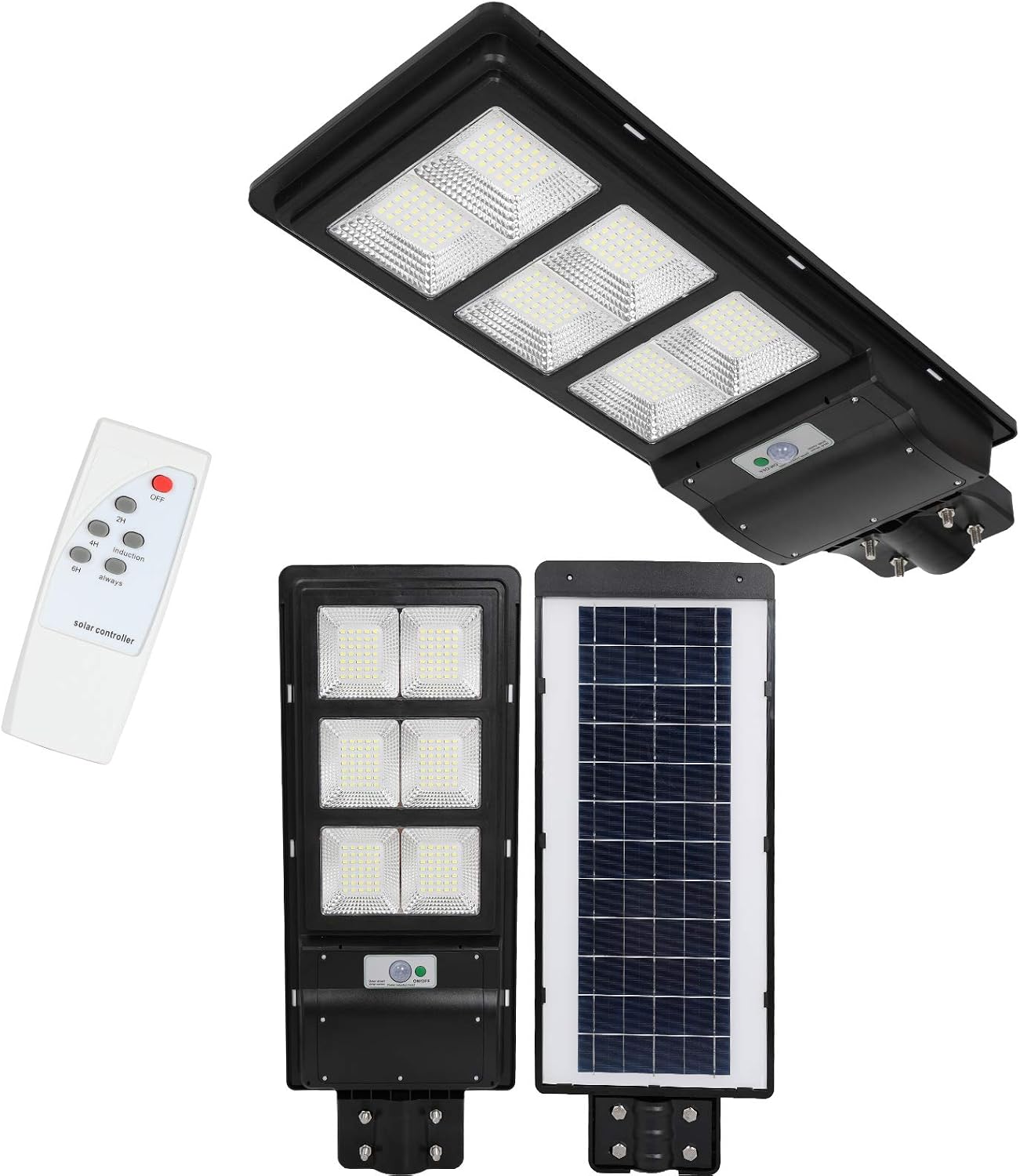 Flаѕh Sаlе Buу 1 gеt 1 Street Light 90W Solar Panel Street Light Outdoor Dusk to Dawn LED Solar Powered Street Lamp Security Led Flood Light with Remote Control Waterproof Radar Sensor for Yard, Road,Garden,Park