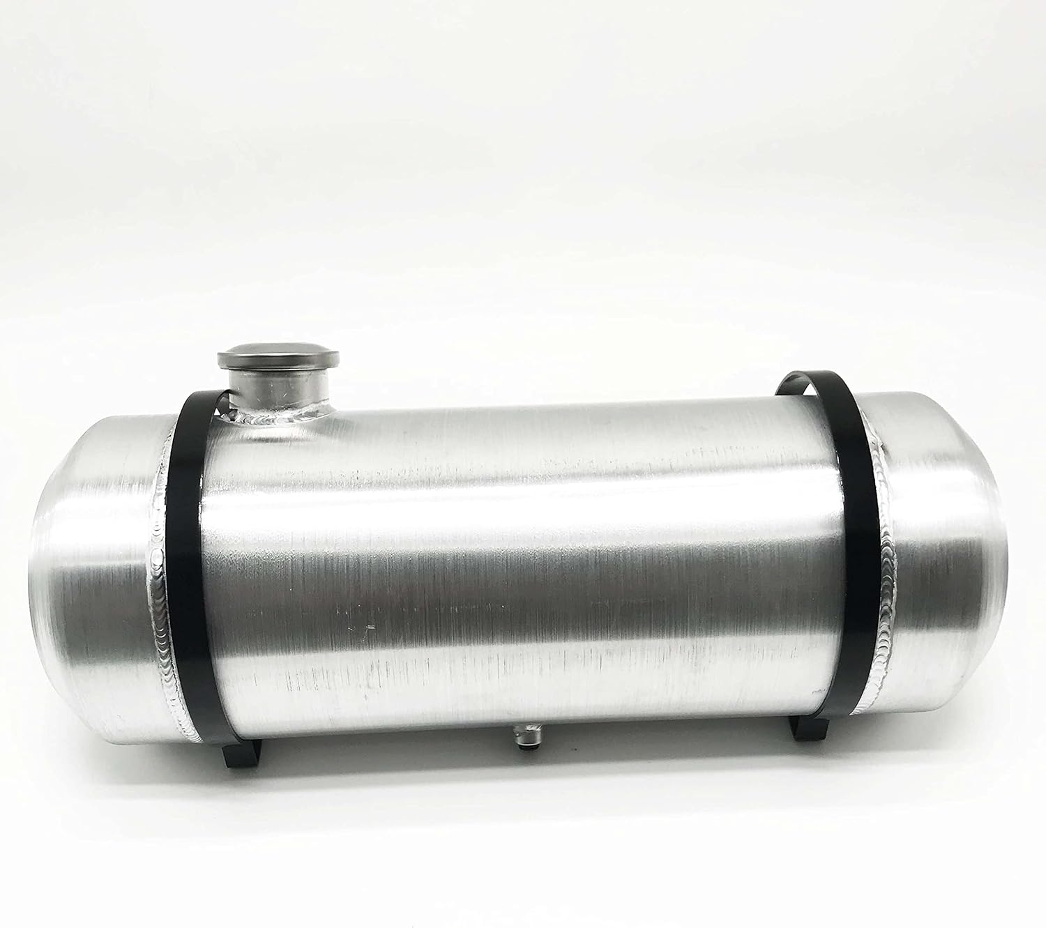 JSD AUTO PARTS 4.5 Gallons Aluminum Gas Tank / Fuel Tank 8"x22" End Fill Spun 1/4"-18NPT With CAP