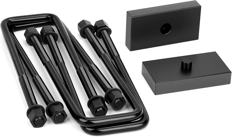 Kit de Lift Traseiro KSP PERFORMANCE para Chevy Silverado e GMC Sierra 2500HD SRW 2011+ – 2 blocos de 2,54 cm e 4 grampos em U