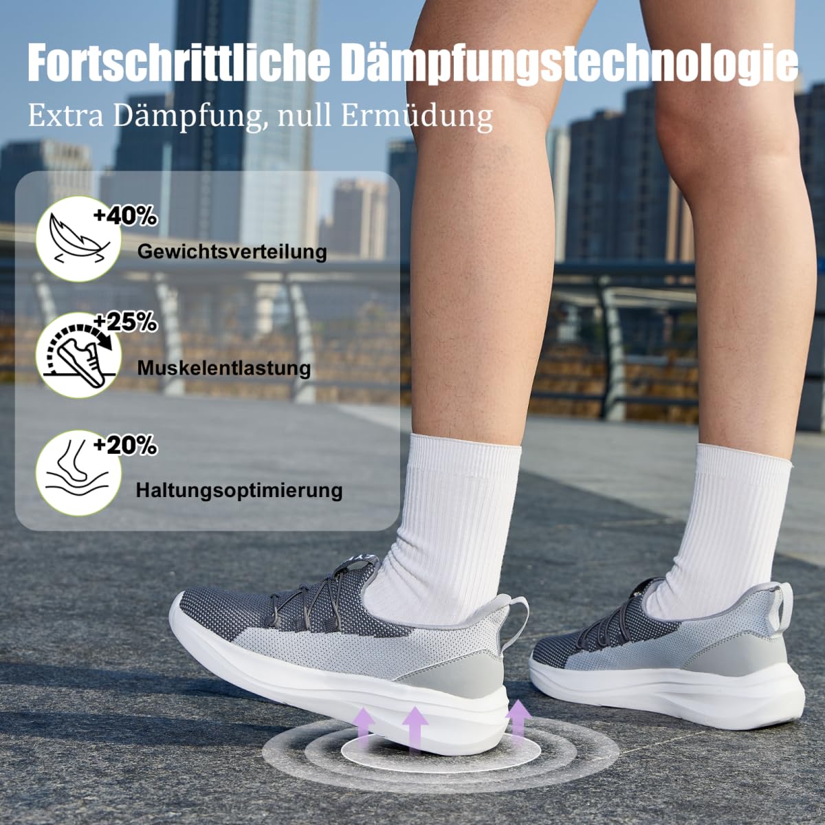 ZYEN Slip on Sneakersy damskie, antypoślizgowe buty sportowe, lekkie, oddychające, buty rekreacyjne, buty do chodzenia, wygodne, nadają się do joggingu, chodzenia, fitnessu, tenisa na świeżym