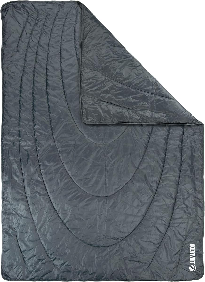 Horizon Travel Packable Camping Blanket and Comforter, Blue/Black