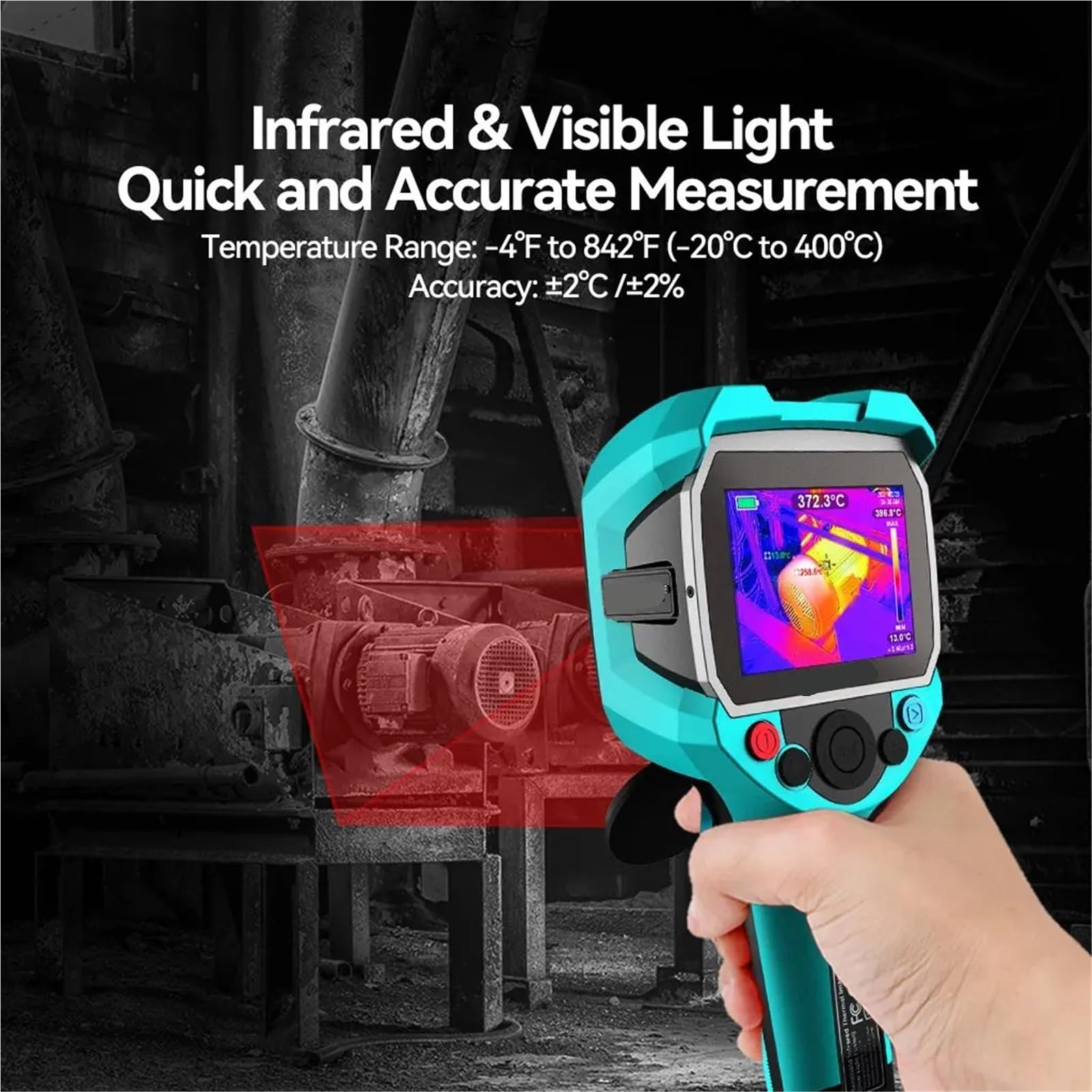 Termocamera， TR120/TR256A () Rilevatore Di Temperatura Professionale Per Termocamera Per Il Rilevamento Del Riscaldamento 'impianto Idraulico,per uso industriale