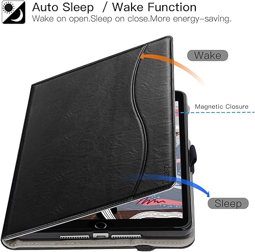 Miniatura 7 de Funda para iPad Mini 5 2019Mini 4 3 2 1 de 7.9 pulgadas, piel sintética de alta calidad con función de encendido y apagado automático, bolsillo