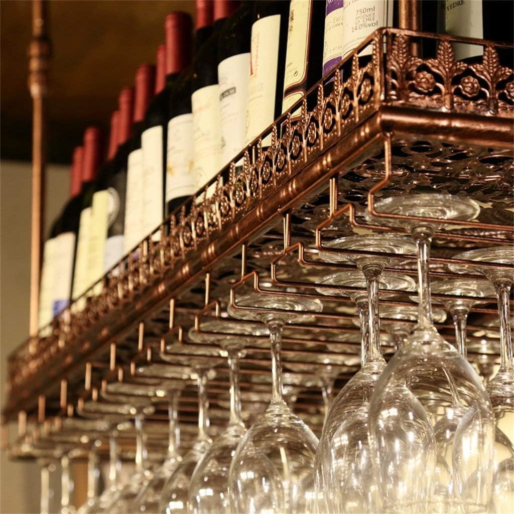 Gold Wine Rack | Free Standing Wine Shelf | Modern Design | Wine Shelf Cabinet Highend Wine Rack Bronze L60*W35cm