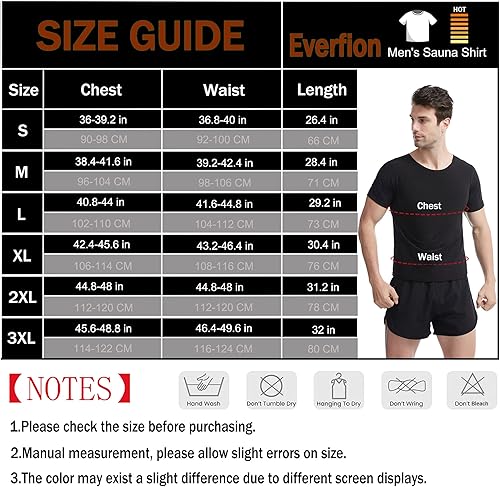 Miniatura 10 de Camisa de sauna para hombre, traje de sauna de manga corta para hombres, chaleco de sauna para hombre, chaleco de sauna para gimnasio, ejercicio,