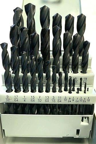 JTSQ29 PC 116 "-12" Juego de brocas en caja de metal, juego de brocas, broca de mano, mini kits de herramientas de taladro