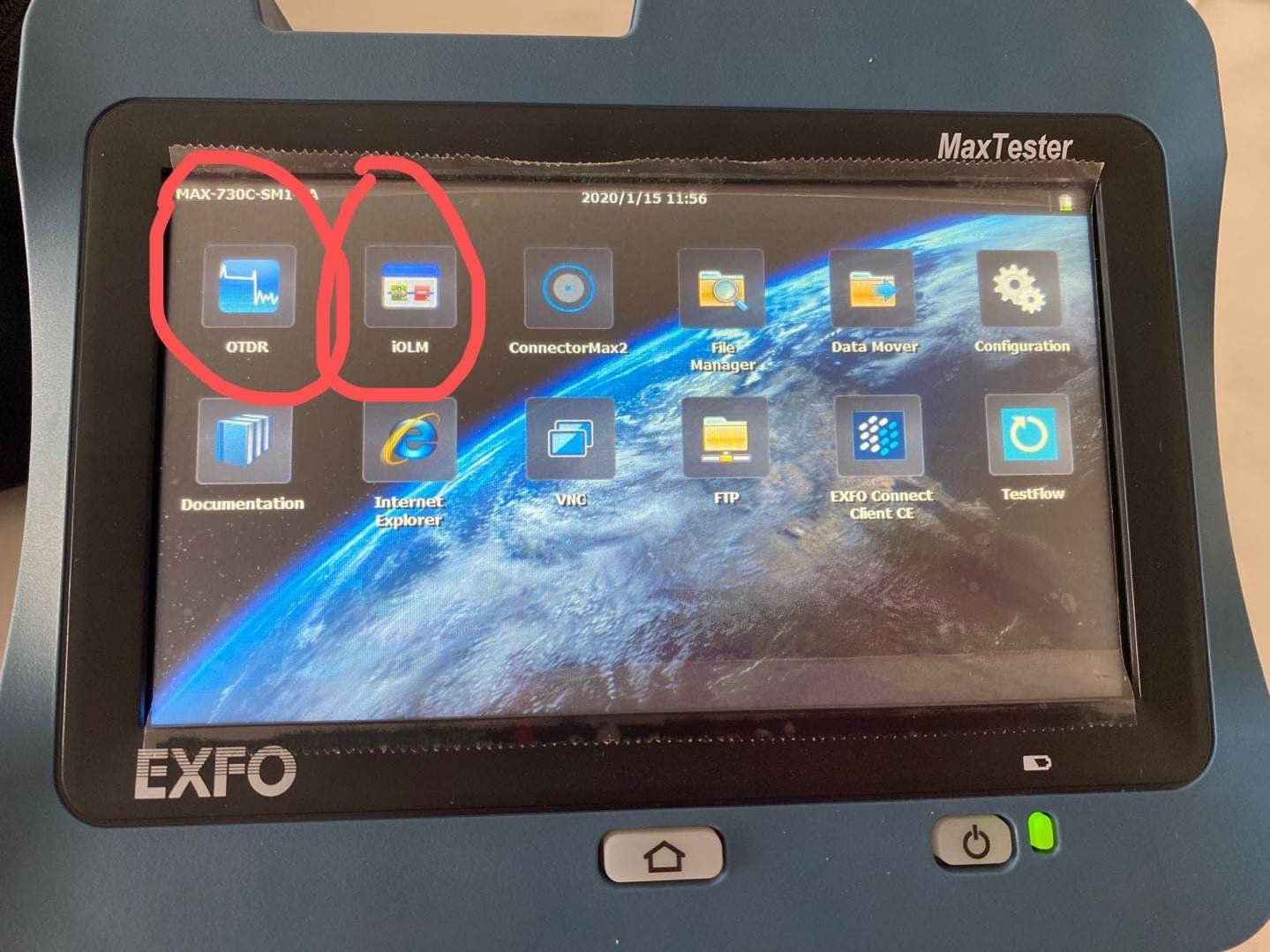 EXFO OTDR Maxtester MAX-720C with MAX-720C-SM1, with IOLM Function