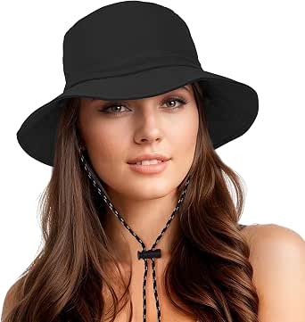 Durio Waterproof Bucket Hat for Women - UPF 50+ Sun Protection, Packable, Lightweight Rain Hat