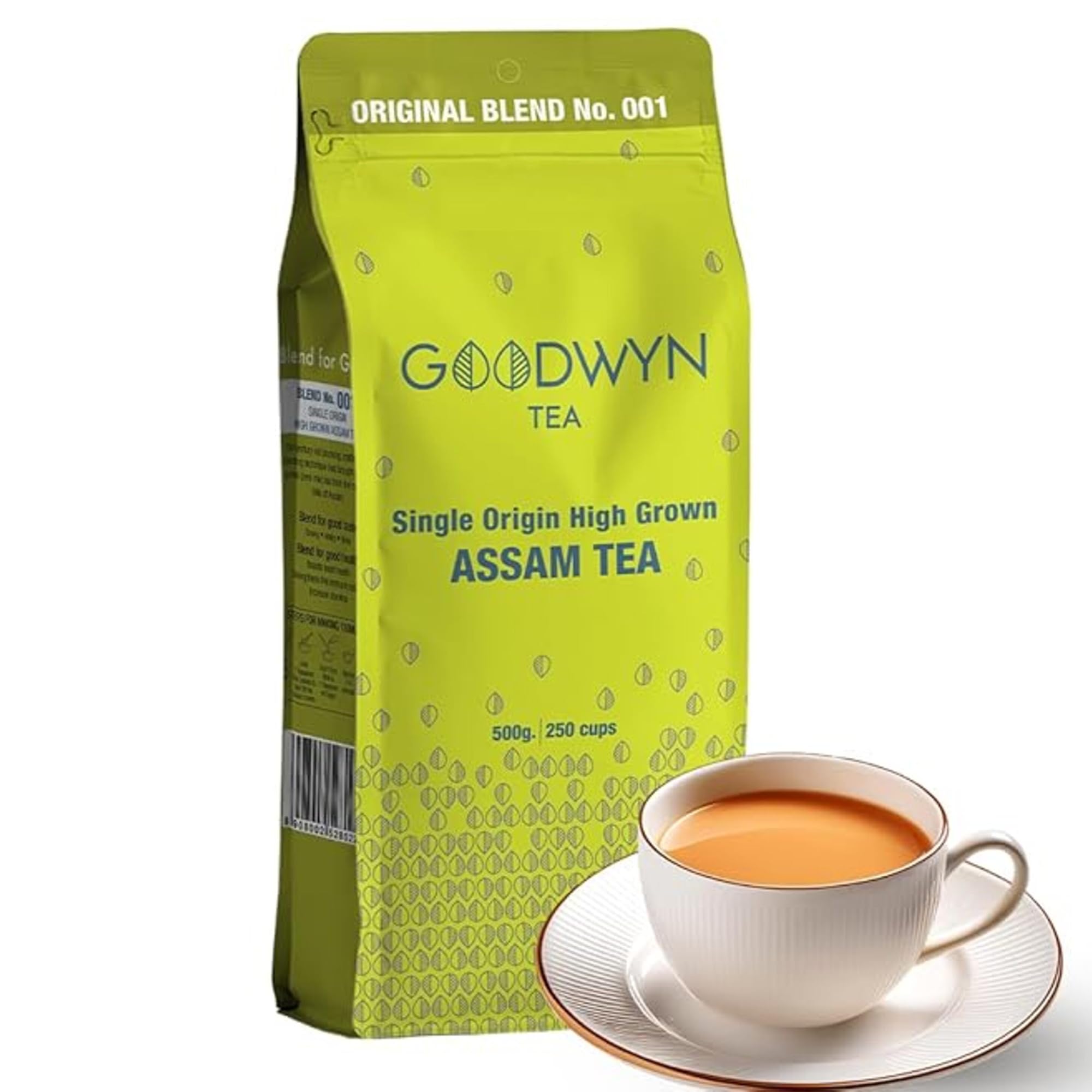 Goodwyn Assam CTC 500g – Makes 250 Cups | Pure & Strong Kadak Chai Patti | Rich Aroma & Flavour | Ideal for Milk & Black Tea | Export Quality from Own Tea Estate