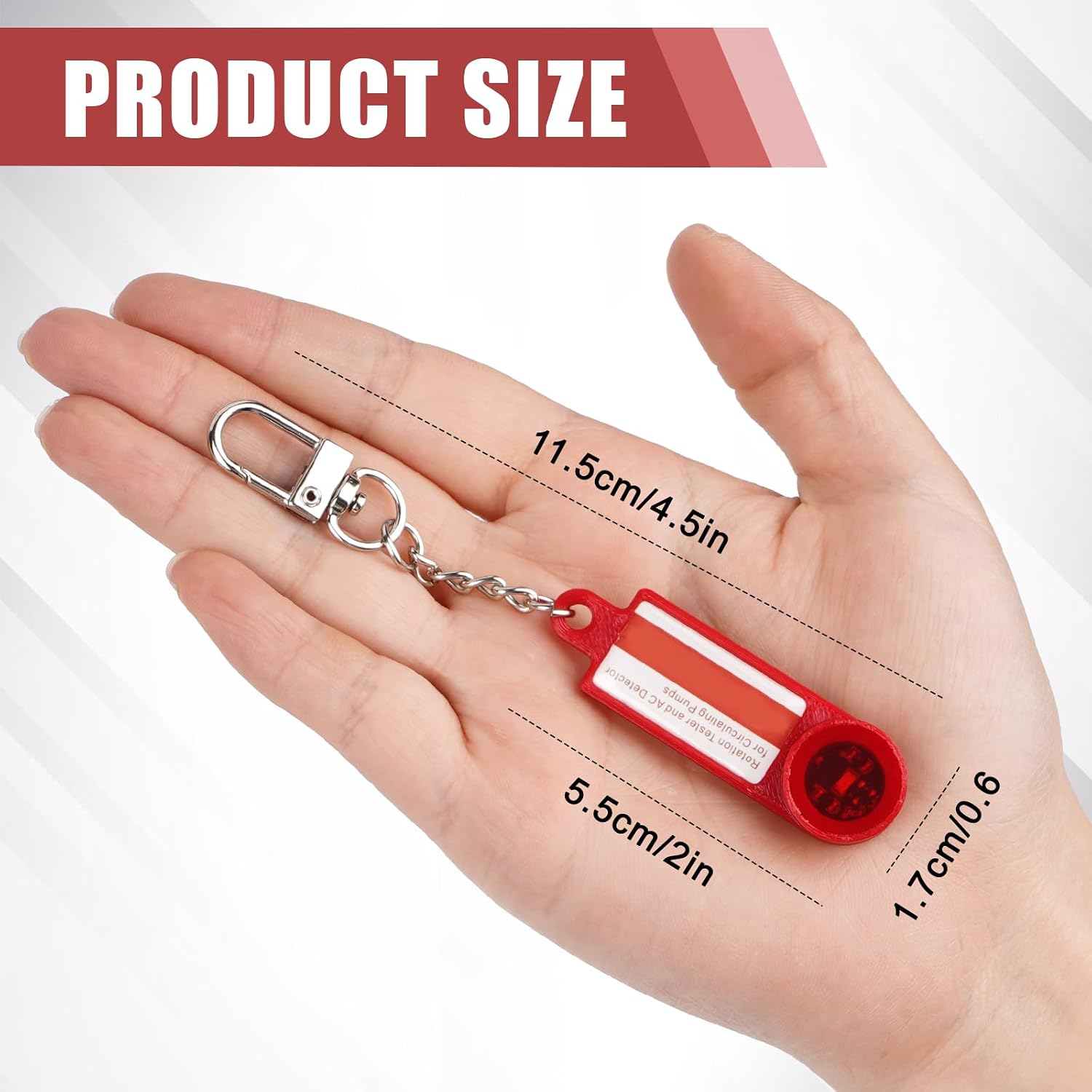 1 Pack Solenoid Tester, Rotation Tester and AC Detector, Circulation Pump Rotation for Heating System Inspection, Magnetic Field/Direction Diagnostic Device for Plumber Inspections